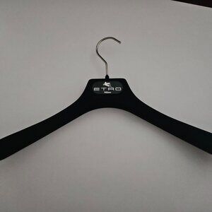 AUTHENTIC ETRO MILANO ITALY BLACK VELVET SHIRT DRESS BLOUSE CLOTHES HANGER